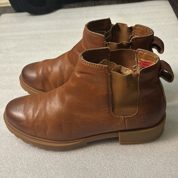 Emelie II Chelsea Sorel Boots 7.5 Brown Waterproof Gorpcore Shootie Casual Boho - Picture 4 of 12